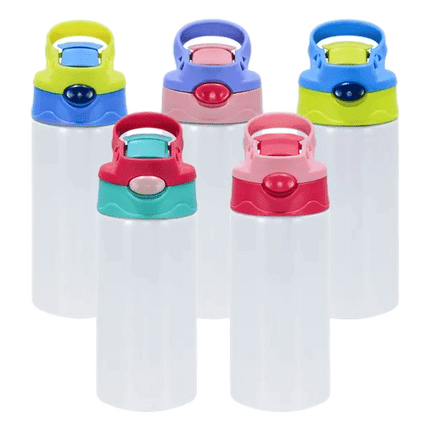 Kids Flip Spout Water Bottle sold by RQC Supply Canada showing Colour Combinations, come visit us at our Woodstock Location today