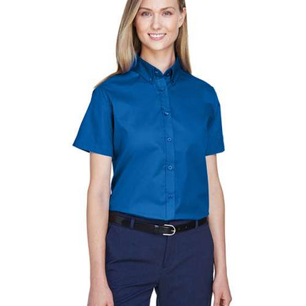 Core 365 Women's Optimum Short Sleeve Twill Shirt - 78194
