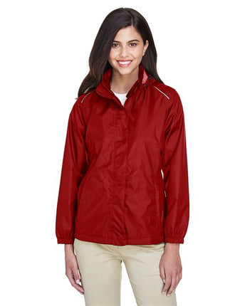 Core 365 Women's Climate Seam-Sealed Lightweight Variegated Ripstop Jacket - 78185
