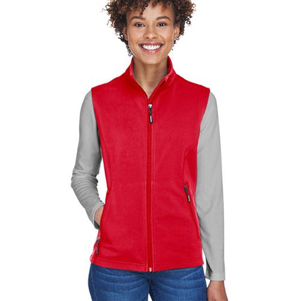 Core 365 Women's Cruise Two-Layer Fleece Bonded Soft Shell Vest - CE701W
