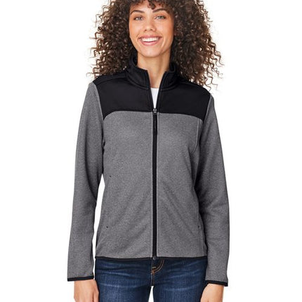 Core 365 Women's Venture Heathered Stripe Hybrid Jacket - CE74W