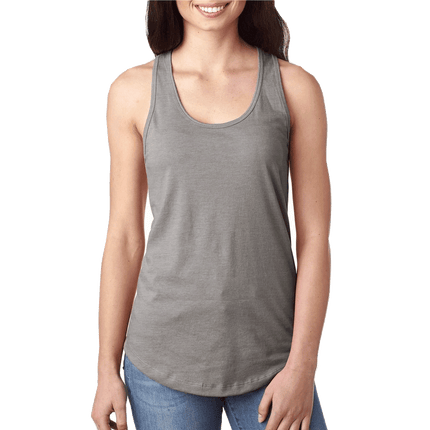 1533 Next Level Apparel Tank tops sold by RQC Supply Canada an arts and craft store located in Woodstock, Ontario showing heather grey colour