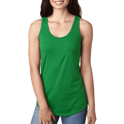 1533 Next Level Apparel Tank tops sold by RQC Supply Canada an arts and craft store located in Woodstock, Ontario showing Kelly green colour