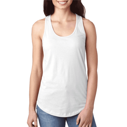 1533 Next Level Apparel Tank tops sold by RQC Supply Canada an arts and craft store located in Woodstock, Ontario showing white colour