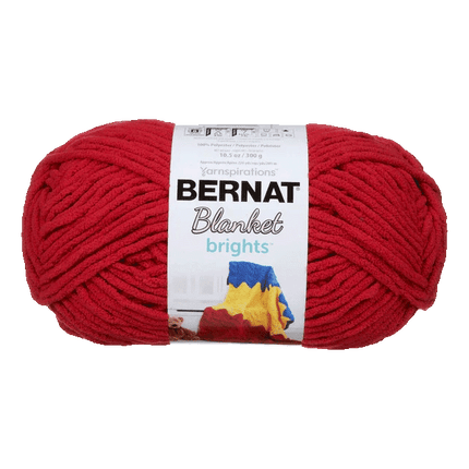 Bernat Brights Blanket Yarn Race Car Red  sold by RQC Supply Canada located in Woodstock, Ontario
