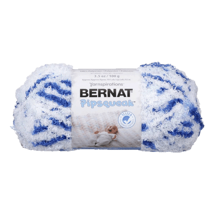 Bernat Pipsqueek Yarn sold by RQC Supply Canada an arts and craft store located in Woodstock, Ontario showing Blue Jean Swirl colour