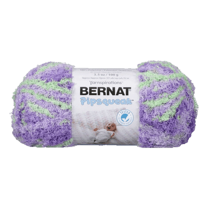 Bernat Pipsqueek Yarn sold by RQC Supply Canada an arts and craft store located in Woodstock, Ontario showing Pixie Pow  colour