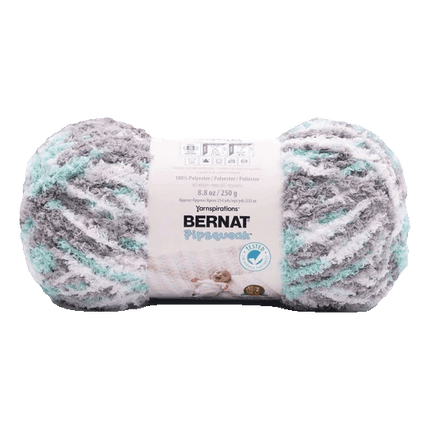 Bernat Pipsqueek Yarn sold by RQC Supply Canada an arts and craft store located in Woodstock, Ontario showing Seaspray Var colour