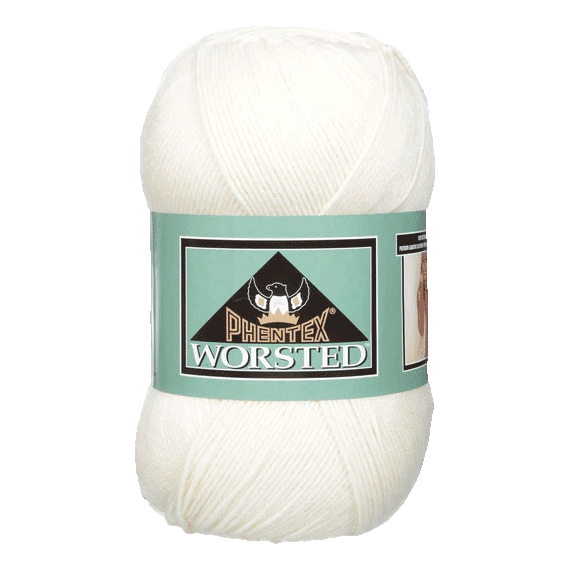 Phentex Worsted Yarn showing Natural Colour sold by RQC Supply Canada an arts and craft store located in Woodstock, Ontario