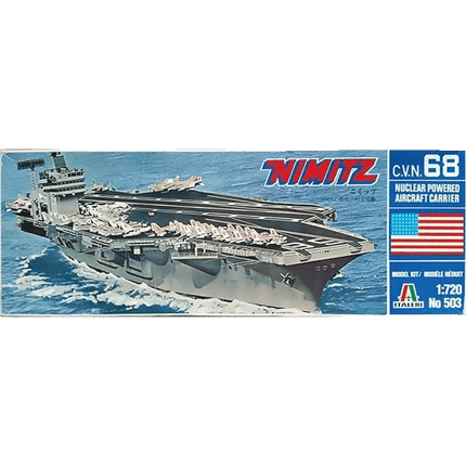 1:720 Scale U.S.S. Nimitz CVN-68 Model Ship 0503 - Italeri