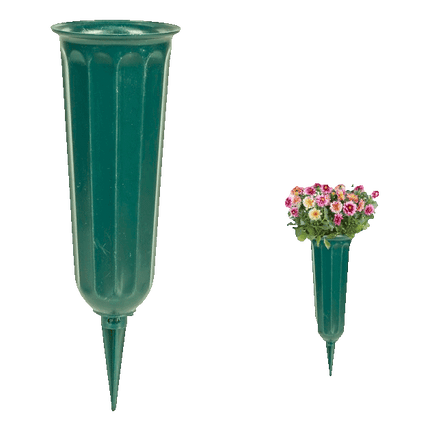 Green Plastic Flower Cone sold by RQC Supply Canada your arts and craft store located in Woodstock, Ontario