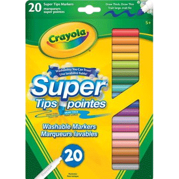 Washable Crayola Markers sold by RQC Supply Canada an arts and craft store located in Woodstock, Ontario