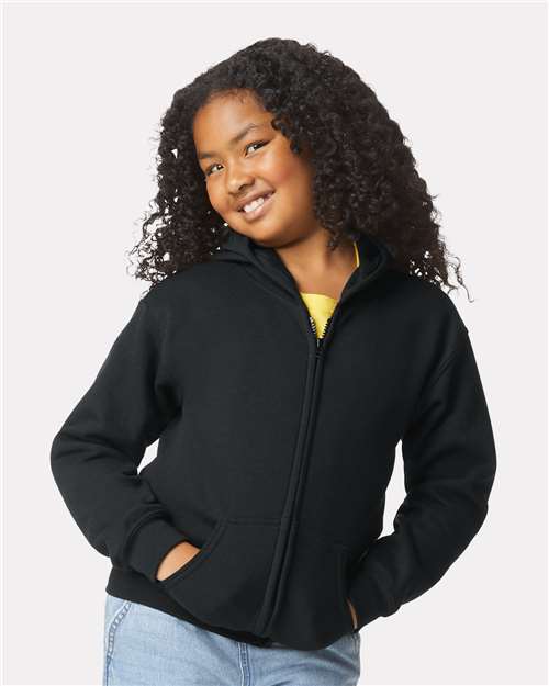 Gildan Youth Heavy Blend™ Full-Zip Hooded Sweatshirt - 18600B