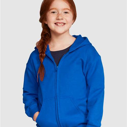 Gildan Youth Heavy Blend™ Full-Zip Hooded Sweatshirt - 18600B