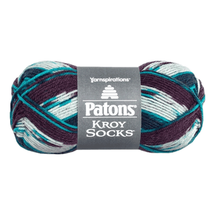 Patons Kroy Socks Yarn showing Blue Raspberry Colour sold by RQC Supply Canada an arts and craft store located in Woodstock, Ontario