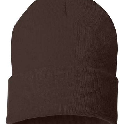 12" Solid Cuffed Beanie