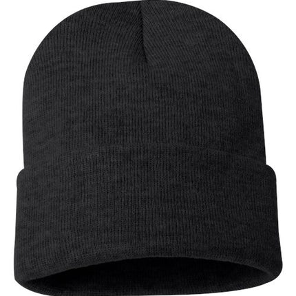 12" Solid Cuffed Beanie