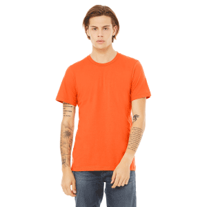 3001 Bella and Canvas Orange Tshirts sold by RQC Supply Canada