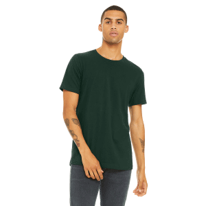 3001 Forest Green Unisex Cotton Tshirts made by Bella & Canvas Sold by RQC Supply Canada