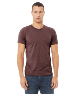3001 Heather Maroon Bella and Canvas Unisex T-shirts sold by RQC Supply Canada