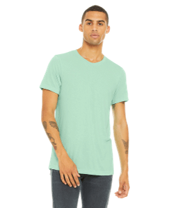 3001 Heather Mint Bella and Canvas Unisex T-shirts sold by RQC Supply Canada
