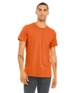 3001 Heather Orange Bella and Canvas Unisex T-shirts sold by RQC Supply Canada
