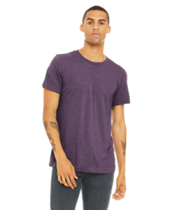 3001 Heather Team Purple Bella and Canvas Unisex T-shirts sold by RQC Supply Canada