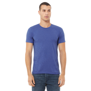 3001 Heather True Royal Blue Bella and Canvas Unisex T-shirts sold by RQC Supply Canada