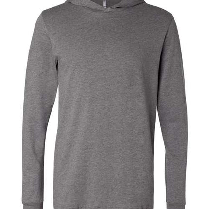 Unisex Jersey Hooded Long Sleeve Tee
