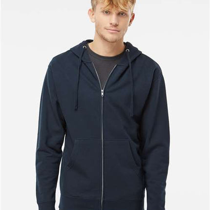 Unisex Midweight Full-Zip Hooded Sweatshirt