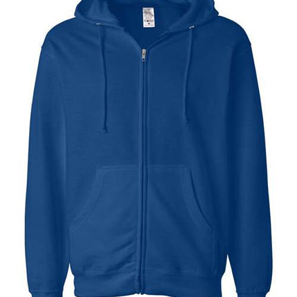 Unisex Midweight Full-Zip Hooded Sweatshirt