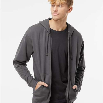 Unisex Midweight Full-Zip Hooded Sweatshirt
