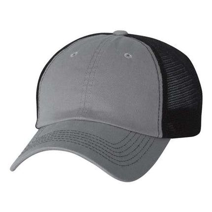 Contrast-Stitch Mesh-Back Cap