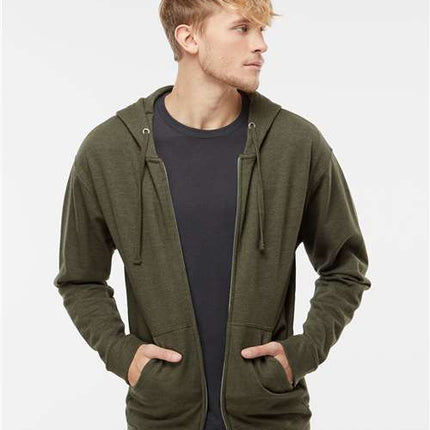 Unisex Midweight Full-Zip Hooded Sweatshirt