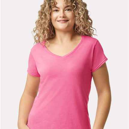 Gildan Women's Softstyle® V-Neck T-Shirt - 64V00L
