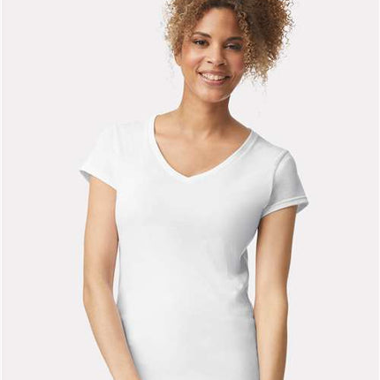 Gildan Women's Softstyle® V-Neck T-Shirt - 64V00L