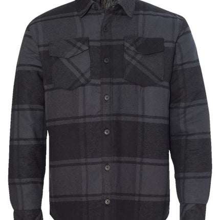 Men's Quilted Flannel Shirt Jacket