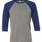 Grey/ Navy Triblend / XS