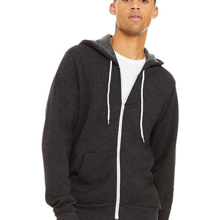 Unisex Sponge Fleece Full-Zip Hoodie Sweatshirt