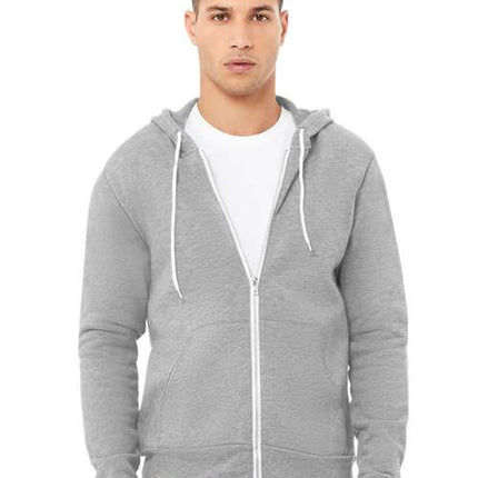 Unisex Sponge Fleece Full-Zip Hoodie Sweatshirt