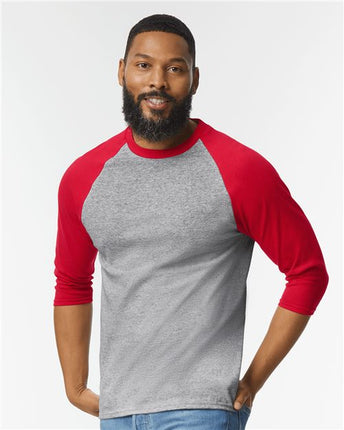 Gildan Unisex Heavy Cotton™ Raglan Three-Quarter Sleeve T-Shirt - 5700