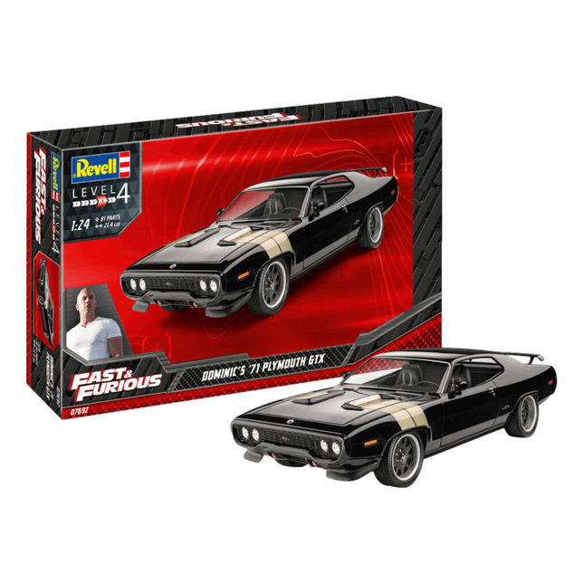 1/24 Fast & Furious - Dominic's 1971 Plymouth GTX sold by RQC Supply an arts and craft hobby store located in Woodstock, Ontario