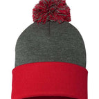 Dark Heather Grey/ Red / One Size