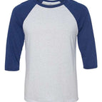 White Fleck/ Navy Triblend / XS