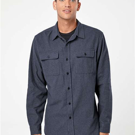 Men's Solid Flannel Shirt