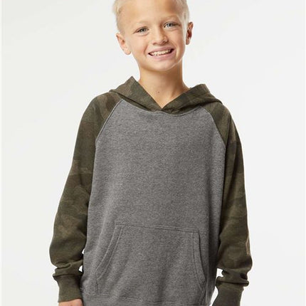 Youth Lightweight Special Blend Raglan Hooded Sweatshirt