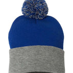 Royal/ Light Heather Grey / One Size