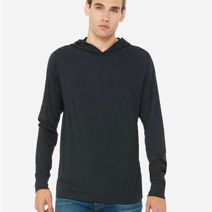 Unisex Jersey Hooded Long Sleeve Tee