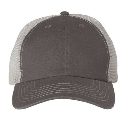 Contrast-Stitch Mesh-Back Cap