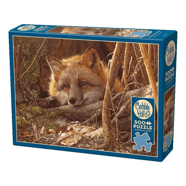 A touch of Warm Wolf Puzzle 500pc made by Cobble Hill sold by RQC Supply Canada an arts and Craft Hobby store located in Woodstock, Ontario